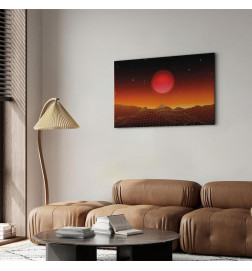 Leinwandbild - Futuristic landscape (1 Part) Wide