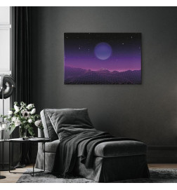 Leinwandbild - Futuristic landscape 2 (1 Part) Wide