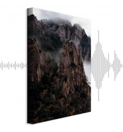Cuadro - Heart of Mountain Landscape (1-part) - Clouds Amid Rocks