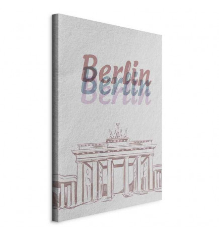 Taulu - Berlin in Watercolours (1 Part) Vertical