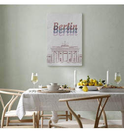 Paveikslas - Berlin in Watercolours (1 Part) Vertical