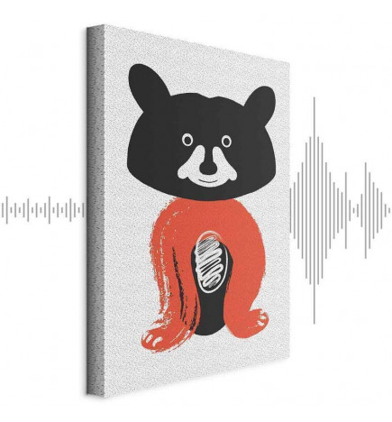 Cuadro - Nice Mr Raccoon (1 Part) Vertical