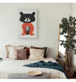 Quadro - Nice Mr Raccoon (1 Part) Vertical