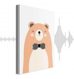 Seinapilt - Teddy Bear in Bow Tie (1 Part) Vertical