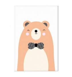 Paveikslas - Teddy Bear in Bow Tie (1 Part) Vertical