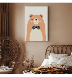 Tableau - Teddy Bear in Bow Tie (1 Part) Vertical