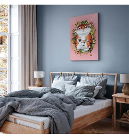 Schilderij - Tigger on the Grass (1 Part) Vertical