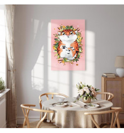 Canvas Print - Tigger on the Grass (1 Part) Vertical