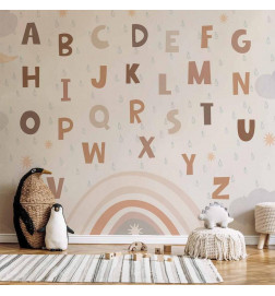 Papier peint - Letters in Soft Colours