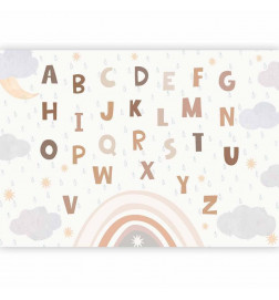 Fotobehang - Letters in Soft Colours