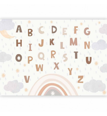 Fototapeta - Letters in Soft Colours