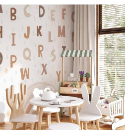 Fototapete - Letters in Soft Colours