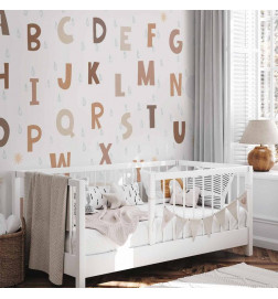Fototapete - Letters in Soft Colours