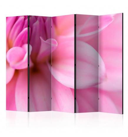 5-teiliges Paravent - Flower petals - dahlia II [Room Dividers]