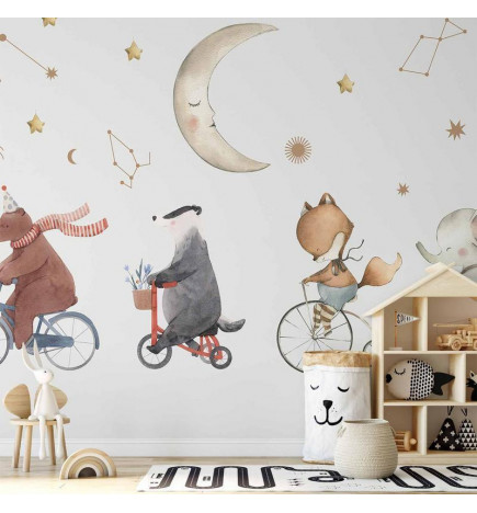 Fototapeet - Subtle Animals Among the Stars (Watercolour)