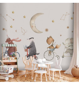 Fototapeta - Subtle Animals Among the Stars (Watercolour)