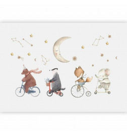 Mural de parede - Subtle Animals Among the Stars (Watercolour)