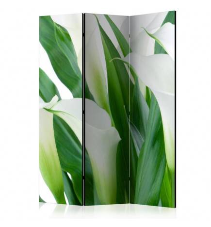 3-teiliges Paravent - bunch of flowers - callas [Room Dividers]