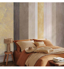 Fototapeta - Striped pattern - abstract background in various stripes with gold pattern