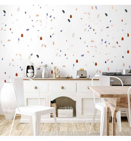 Fotomural - Classic Terrazzo on White Background