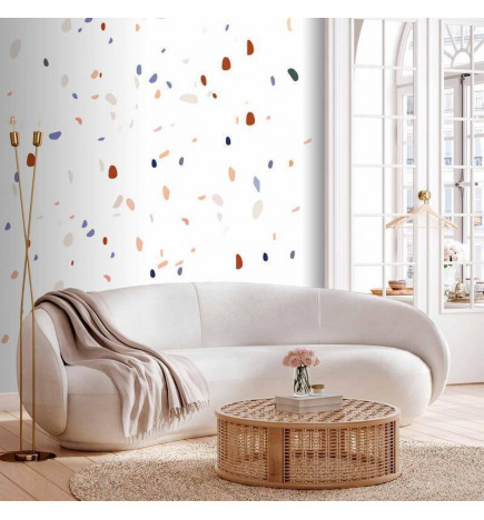 Fotobehang - Classic Terrazzo on White Background