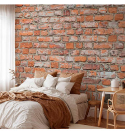 Fototapetti - Loft Wall - Pattern Imitating an Old Red Brick