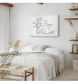 Slika - Quiet Charm of Nature (1-part) - Sleeping Koala in Black and White