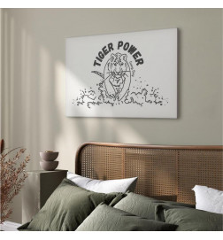 Canvas Print - Tiger Power (1 Part) Wide
