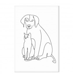 Canvas Print - Best Friends (1 Part) Vertical