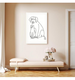 Canvas Print - Best Friends (1 Part) Vertical