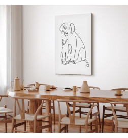 Canvas Print - Best Friends (1 Part) Vertical