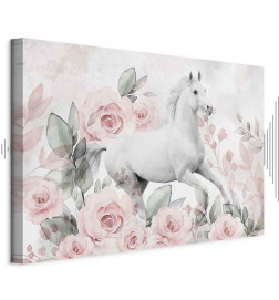 Leinwandbild - Gallop Among the Roses (1 Part) Wide