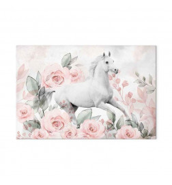 Leinwandbild - Gallop Among the Roses (1 Part) Wide