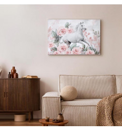 Canvas Print - Gallop Among the Roses (1 Part) Wide
