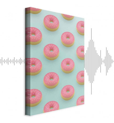 Canvas Print - Pastel Donuts (1 Part) Vertical