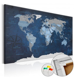 Tableau en liège - Dark Blue World