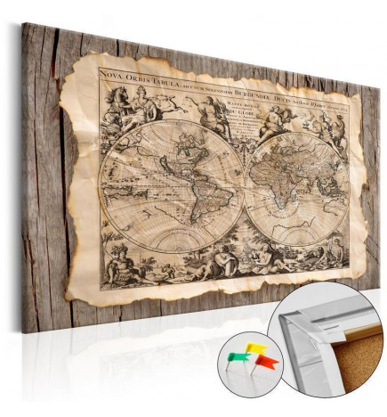 Tableau en liège - Map of the Past