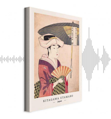 Canvas Print - Woman With an Umbrella (1 Part) Vertical