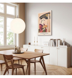 Schilderij - Woman With an Umbrella (1 Part) Vertical