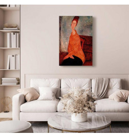 Tableau - Amedeo Modigliani – Jeanne Hebuterne in a Yellow Sweater