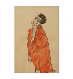 Tablou - Egon Schiele – Self-Portrait (Man in Orange Jacket)
