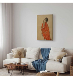 Canvas Print - Egon Schiele – Self-Portrait (Man in Orange Jacket)