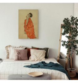 Canvas Print - Egon Schiele – Self-Portrait (Man in Orange Jacket)