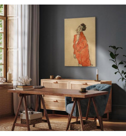 Canvas Print - Egon Schiele – Self-Portrait (Man in Orange Jacket)