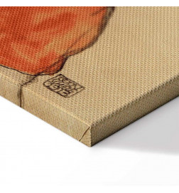 Tableau - Egon Schiele – Self-Portrait (Man in Orange Jacket)