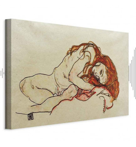 Tablou - Egon Schiele – Crouched Girl With Bowed Head