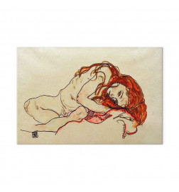 Tableau - Egon Schiele – Crouched Girl With Bowed Head