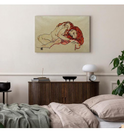 Canvas Print - Egon Schiele – Crouched Girl With Bowed Head