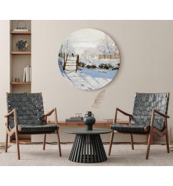 Round Canvas Print - Claude Monet – The Magpie