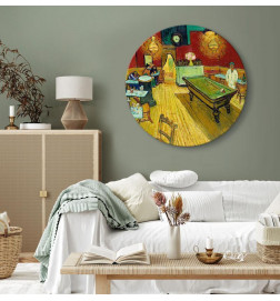 Apvalus paveikslas ant drobės - Vincent van Gogh – The Night Café